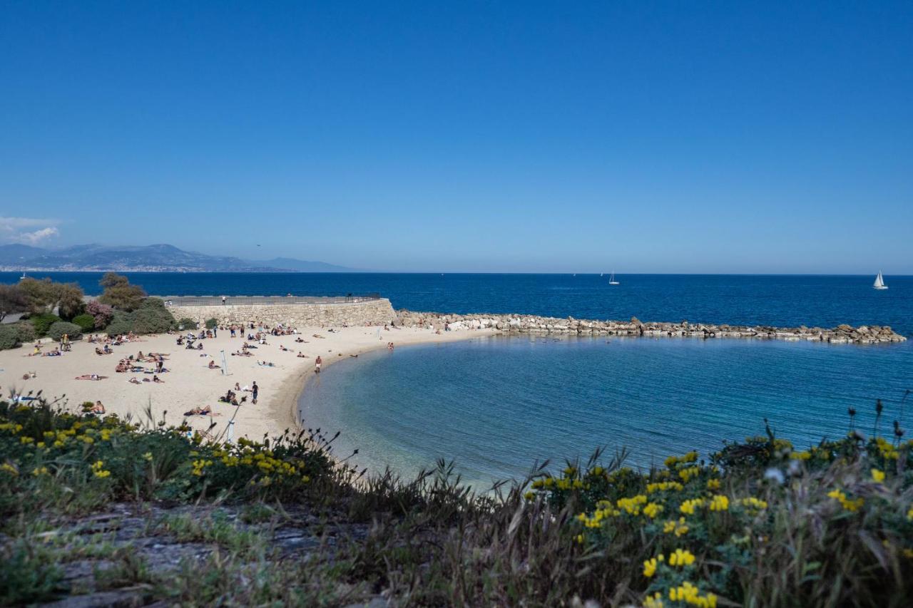 Charmant Appartement Spacieux Pour 6P Vue Mer Vieil 昂蒂布 外观 照片