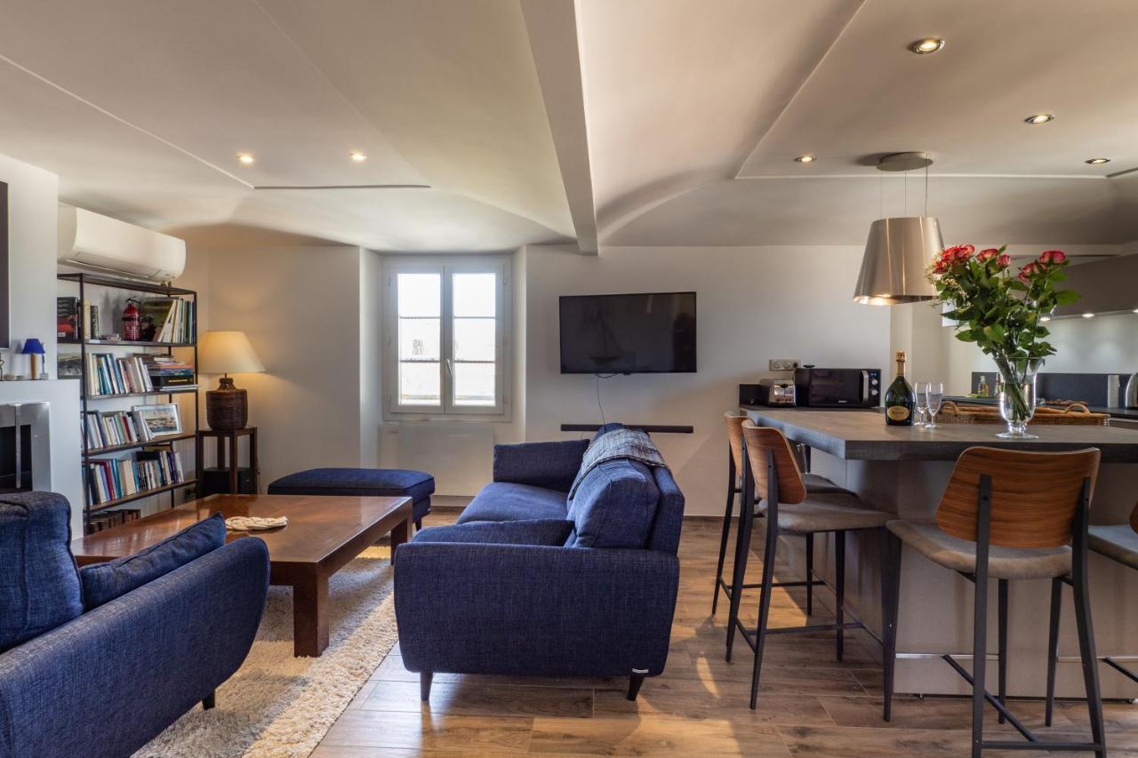 Charmant Appartement Spacieux Pour 6P Vue Mer Vieil 昂蒂布 外观 照片