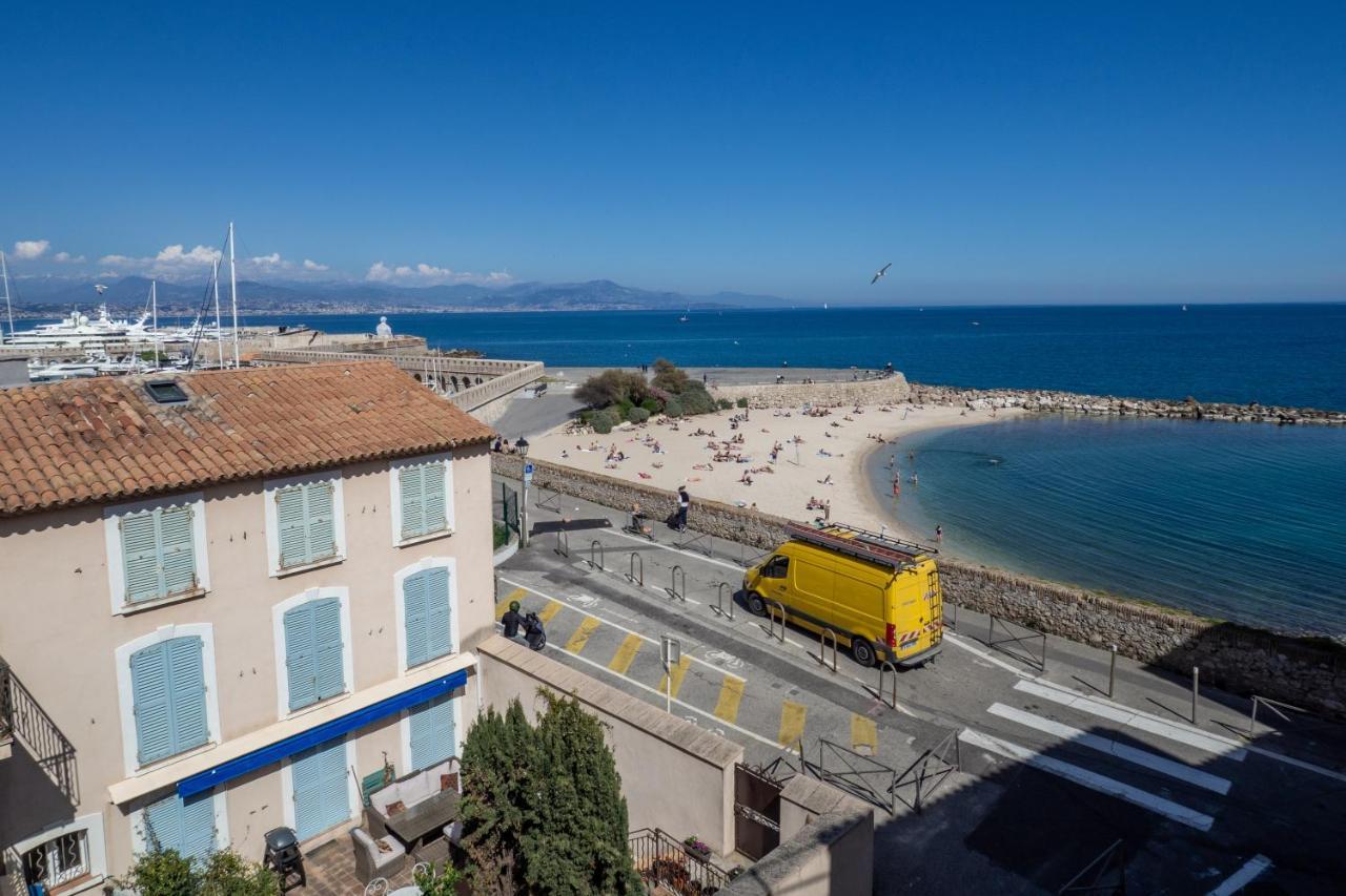 Charmant Appartement Spacieux Pour 6P Vue Mer Vieil 昂蒂布 外观 照片