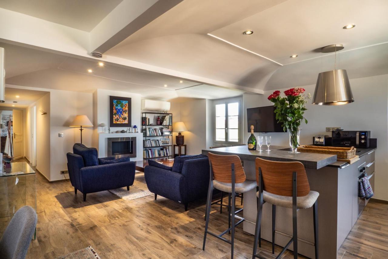 Charmant Appartement Spacieux Pour 6P Vue Mer Vieil 昂蒂布 外观 照片