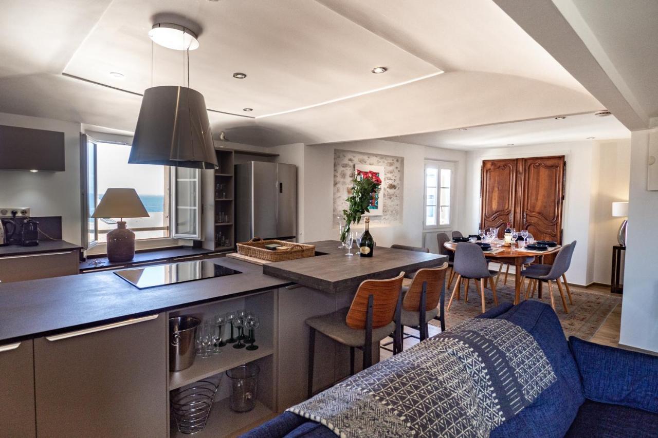 Charmant Appartement Spacieux Pour 6P Vue Mer Vieil 昂蒂布 外观 照片